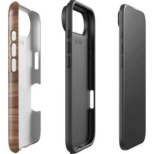 Natural Walnut Wood iPhone 17 Air Impact Case
