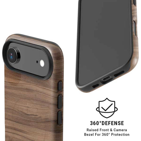 Natural Walnut Wood iPhone 17 Air Magsafe Impact Case