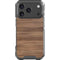 Natural Walnut Wood iPhone 17 Pro Clear Case