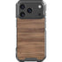 Natural Walnut Wood iPhone 17 Pro Clear Case
