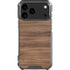 Natural Walnut Wood iPhone 17 Pro Max Clear Case