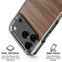Natural Walnut Wood iPhone 17 Pro Max Clear Case