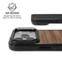 Natural Walnut Wood iPhone 17 Pro Max Kickstand Case