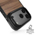 Natural Walnut Wood iPhone 17 Pro Max Kickstand Case