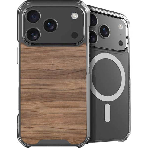 Natural Walnut Wood iPhone 17 Pro Max MagSafe Case