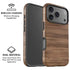 Natural Walnut Wood iPhone 17 Pro Max Magsafe Impact Case
