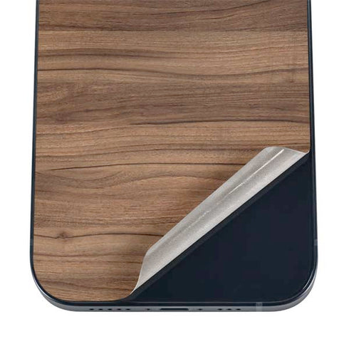 Natural Walnut Wood iPhone 17 Pro Max Skin
