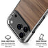 Natural Walnut Wood iPhone 18 Pro Clear Case