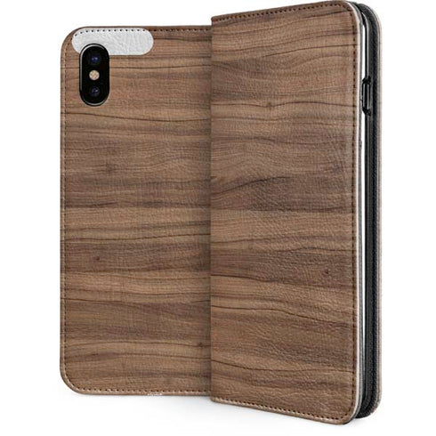 Natural Walnut Wood iPhone 8 Folio Case