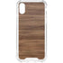 Natural Walnut Wood iPhone XS Clear Case