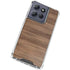 Natural Walnut Wood Moto G 5G (2025) Clear Case