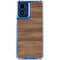 Natural Walnut Wood Moto G 5G (2024) Clear Case