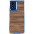 Natural Walnut Wood Moto G 5G (2024) Clear Case