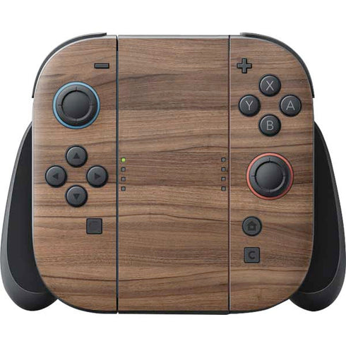 Natural Walnut Wood Nintendo Switch 2 (2025) Joy-Con Controller Skin