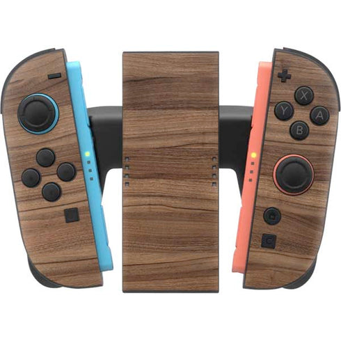 Natural Walnut Wood Nintendo Switch 2 (2025) Joy-Con Controller Skin