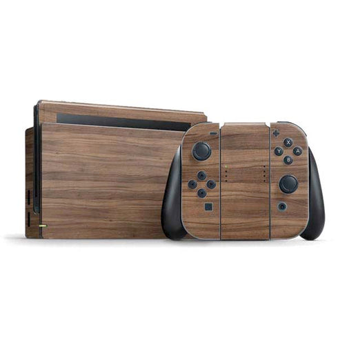 Natural Walnut Wood Nintendo Skins