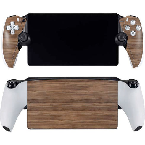 Natural Walnut Wood PlayStation Portal Remote Player Skin