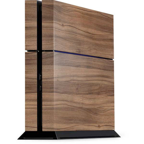 Natural Walnut Wood PlayStation PS4 Skins