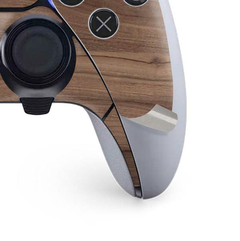 Natural Walnut Wood PS5 DualSense Edge Pro Controller Skin