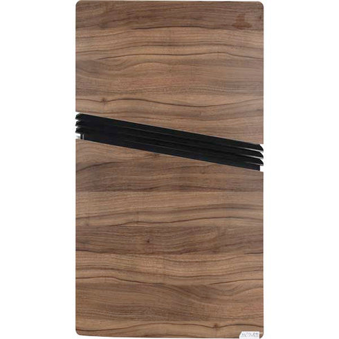 Natural Walnut Wood PS5 Pro Bundle Skin