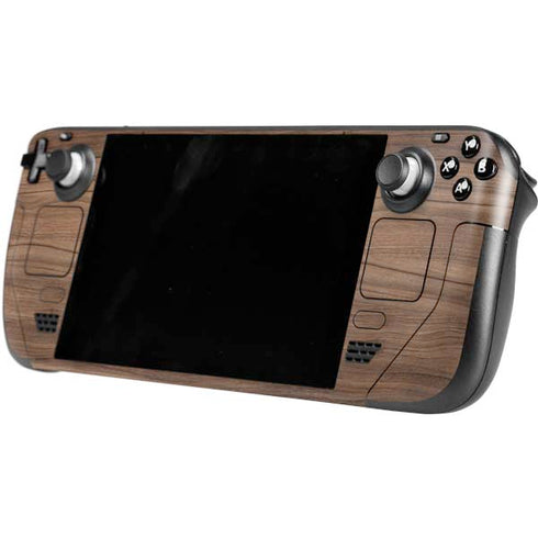 Natural Walnut Wood Steam Deck Handheld Gaming Computer OLED Skin