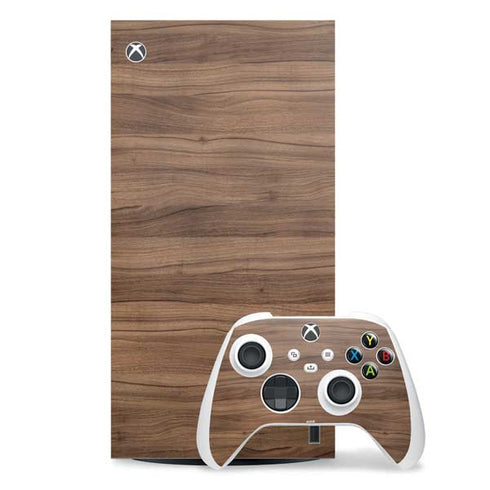 Natural Walnut Wood Xbox Series X Skins