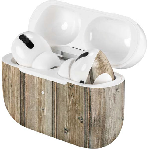 Natural Weathered Wood AirPods Skins