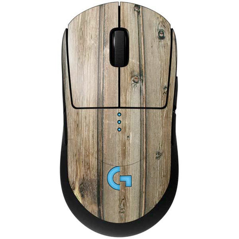 Natural Weathered Wood G Pro Wireless Gaming Mouse Skin