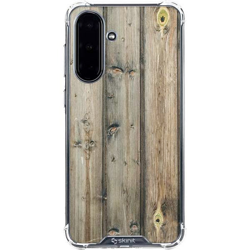 Natural Weathered Wood Galaxy A36 5G Clear Case