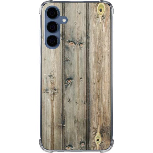 Natural Weathered Wood Galaxy A55 5G Clear Case