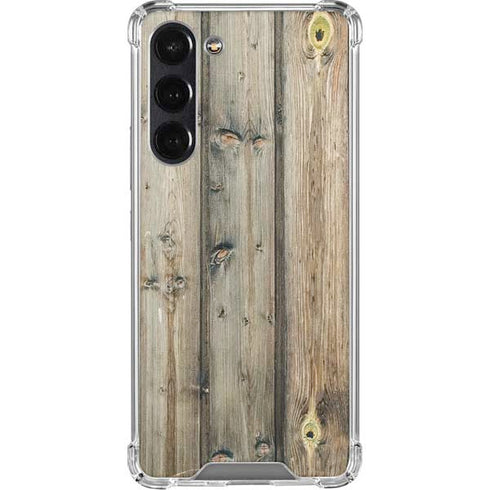 Natural Weathered Wood Galaxy S24 FE Clear Case