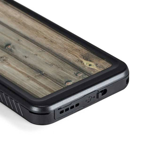 Natural Weathered Wood Galaxy S24 Plus Waterproof Case