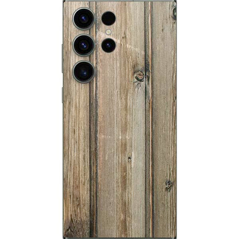 Natural Weathered Wood Galaxy S24 Ultra Skin