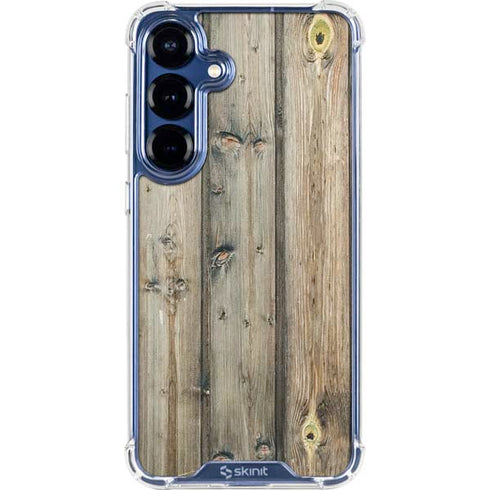 Natural Weathered Wood Galaxy S25 Plus Clear Case