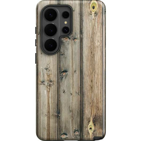Natural Weathered Wood Galaxy S26 Ultra Impact Case