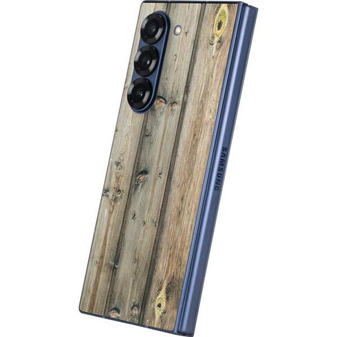 Natural Weathered Wood Galaxy Z Fold6 Skin