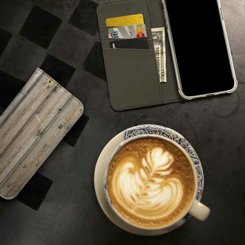 Natural Weathered Wood iPhone 14 Folio Case