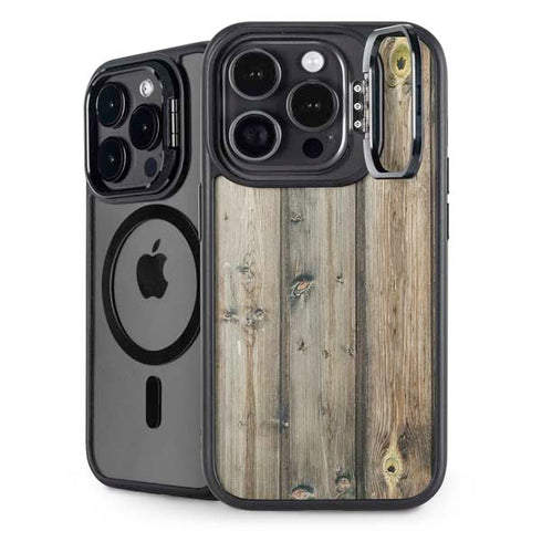 Natural Weathered Wood iPhone 14 Pro Max Kickstand Case