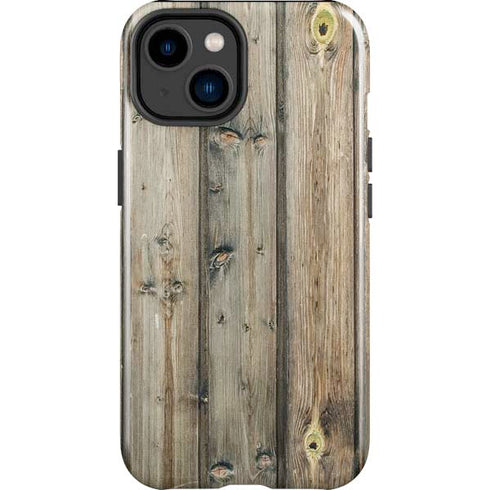 Natural Weathered Wood iPhone 15 Impact Case
