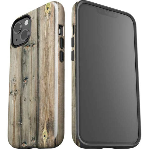 Natural Weathered Wood iPhone 15 Impact Case