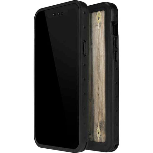 Natural Weathered Wood iPhone 15 Pro Waterproof Case