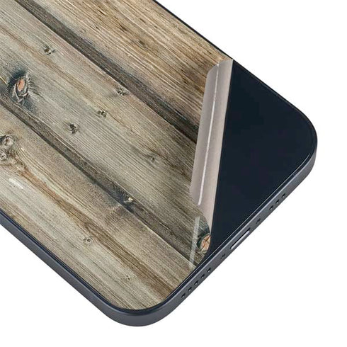Natural Weathered Wood iPhone 15 Skin