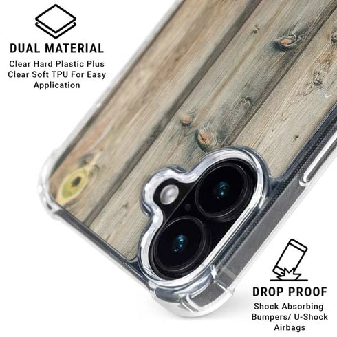 Natural Weathered Wood iPhone 16 MagSafe Case