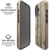 Natural Weathered Wood iPhone 16 Magsafe Impact Case
