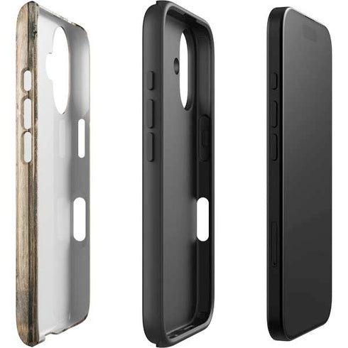 Natural Weathered Wood iPhone 16 Plus Impact Case