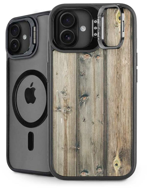 Natural Weathered Wood iPhone 16 Plus Kickstand Case