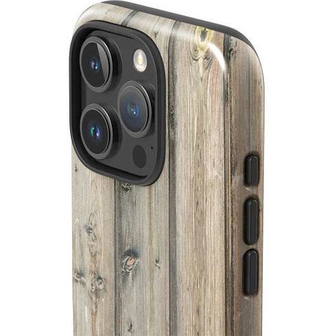 Natural Weathered Wood iPhone 16 Pro Impact Case