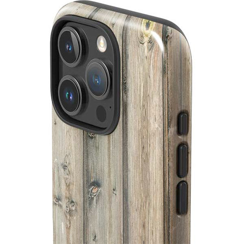 Natural Weathered Wood iPhone 16 Pro Max Impact Case