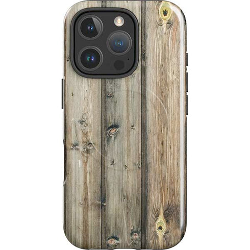 Natural Weathered Wood iPhone 16 Pro Max Magsafe Impact Case