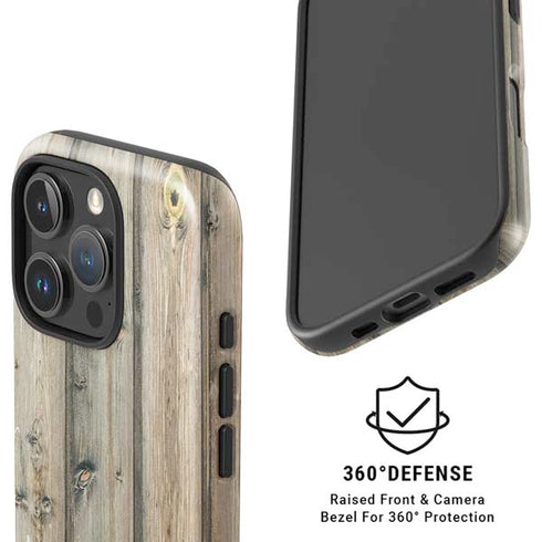 Natural Weathered Wood iPhone 16 Pro Max Magsafe Impact Case